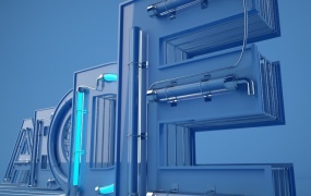 C4D 26个-英文字母霓虹灯文字模型预设 Meedfs alphabets V1.2