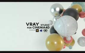 C4D VRAY材质预设 Vray studio for Cinema4D (vray preset materials)