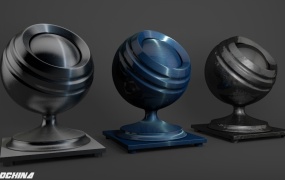 C4D金属材质预设包(39个) Epic VIP Metal Pack  C4D Materials