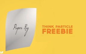 C4D纸张绑定动画预设 The Think Particle Paper Rig