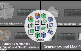 C4D非破坏性建模好助手 Py-ParametricTools
