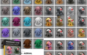 163组C4D Redshift渲染器4K材质预设包