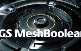 C4D多边形模型布尔插件 TGS MeshBoolean v1.5 C4D R17-R19