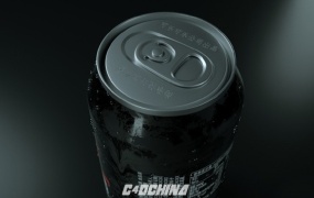 C4D模型 可口可乐易拉罐渲染工程文件(Octane 渲染器) 包含材质贴图