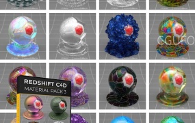 150组C4D Redshift渲染器4K材质预设包V2