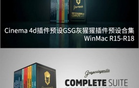 Cinema 4d插件预设GSG灰猩猩插件预设合集WinMac R15-R19持续更新中