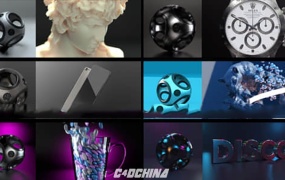 16组实用Cinema 4D C4D Redshift渲染器场景渲染灯光预设工程