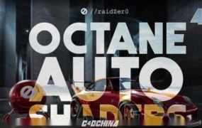 22个Octane汽车车漆材质球预设 Gumroad Raidzer Auto Shaders for Octane 4.0+