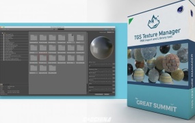PBR材质管理导入C4D插件 TGS Texture Manager v1.6 for Cinema 4D R19-S22