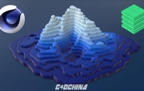 C4D三维模型切片插件 Toporizer 1.0 For Cinema 4D R19-S22 Win/Mac