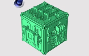 未来科幻多边形城市预设C4D插件 Poly Greeble 1.01 for Cinema 4D R15-S22