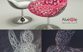 C4D三维模型对象镂空插件Vonc Alveole v1.0.3 for Cinema 4D R23中文汉化版