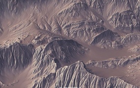 8幅高精度山峰地形高度置换贴图 Terrain Height Maps