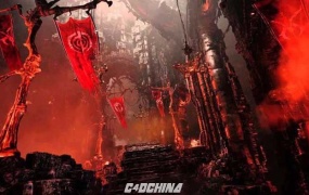 C4D模型 场景全套150套C4D游戏模型《恐怖迷城》建筑附件模型合集