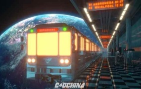 C4D教程 Redshift太空列车场景渲染