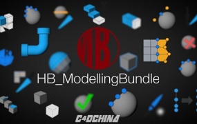 C4D快速建模脚本工具包 HB ModellingBundle v2.31 R16-R23 Win Mac+使用教程
