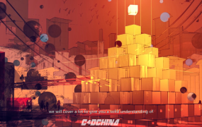 抽象三维反乌托邦场景C4D教程 Udemy – Crypto Art Create A Dystopian City Using Traditional Painting Techniques And Cinema 4D