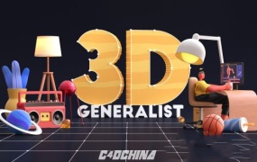 C4D创意三维角色建模绑定动画教程 Motion Design School – 3D Generalist