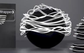 C4D样条线缠绕插件 C4DZone Spline Wrapper v3.0 For Cinema 4D R21-R25破解版+使用教程