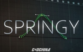 C4D弹性动画模拟插件 Orestiskon Springy Fro Cinema 4D R20-R25 + 使用教程