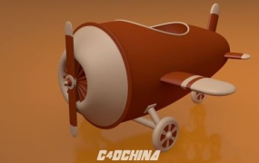 C4D低多边形卡通飞机建模教程 Skillshare – Cinema 4D Create Low Poly Toy Plane