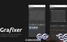 C4D动画关键帧曲线预设插件 Grafixer v2.0.0 For Cinema 4D R22-R26