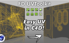 C4D快速展UV插件 FD UVToolkit 1.1 For C4D R23-2024